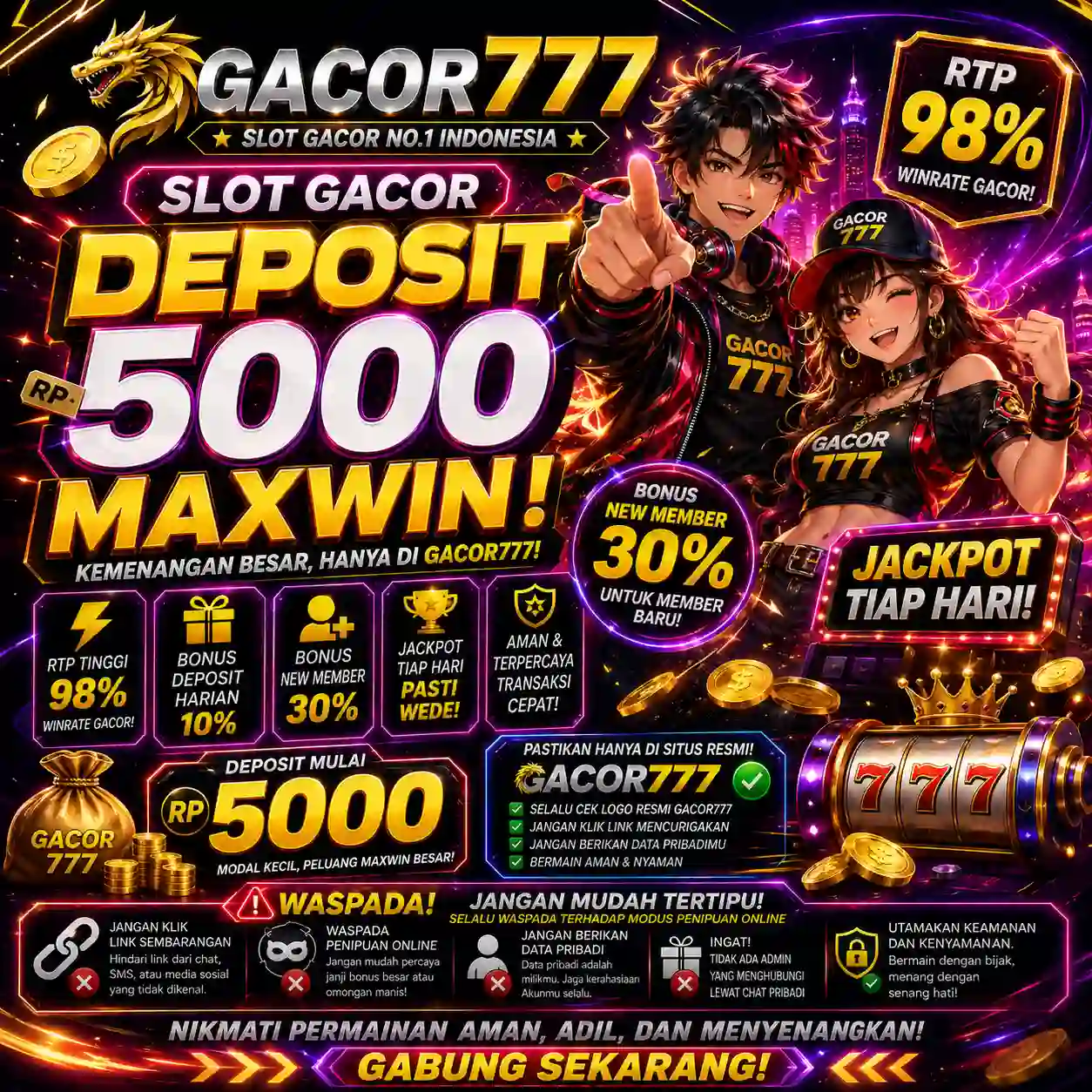 GACOR777: Situs Andalan Deposit 5000 Jagoan Akses Link Slot Gacor Hari Ini